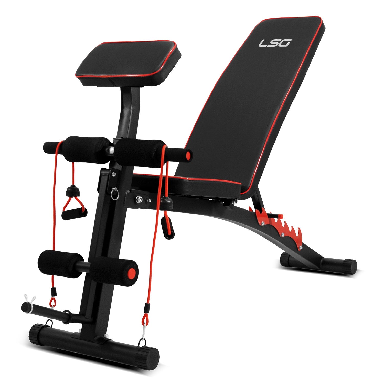 Adjustable FID Bench with 85kg Weight Set, LSG GBN007