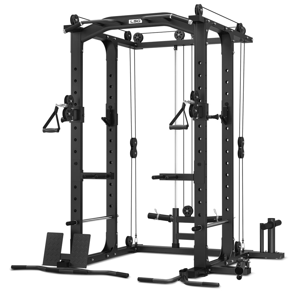 Multifunctional Home Gym Set with Bench and 90kg Weights