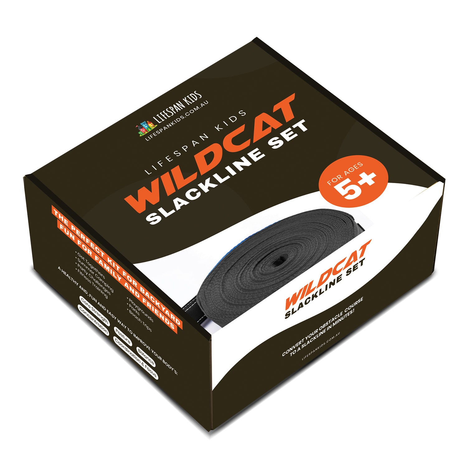 Wildcat 15m Slackline Set Kids Outdoor Adventure Kit