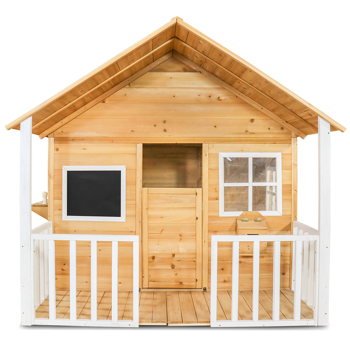 Premium Timber Kids' Cubby House with Veranda