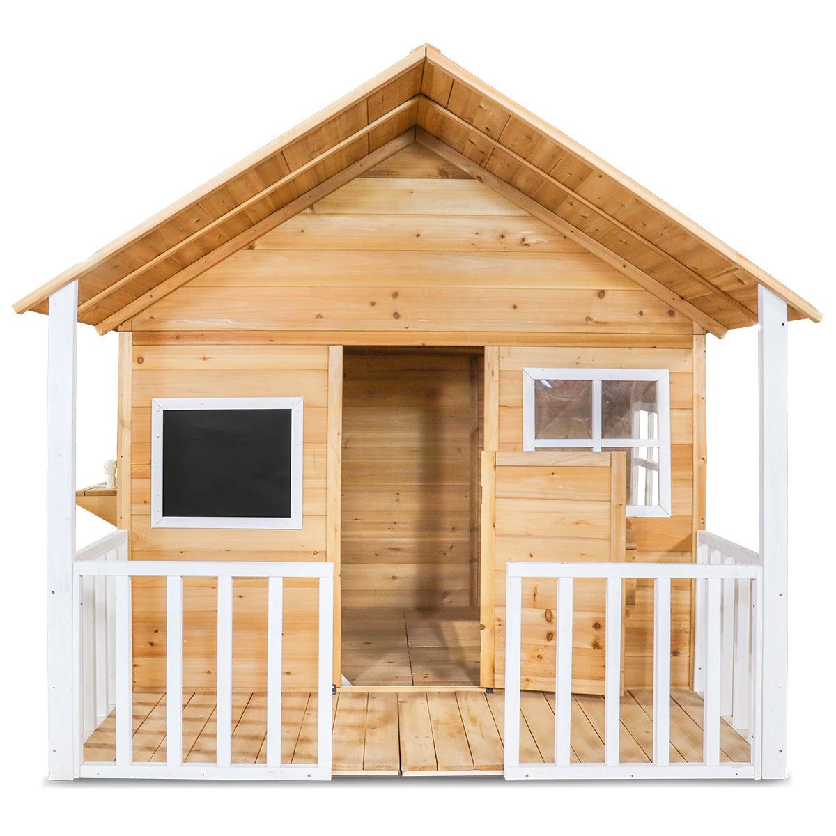 Premium Timber Kids' Cubby House with Veranda