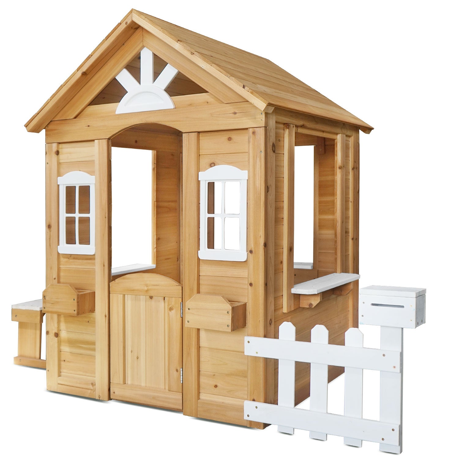 Lifespan Kids Teddy Cubby House in Natural Timber V2 with Floor
