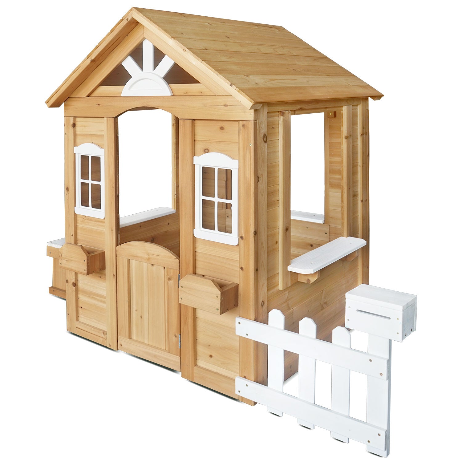 Lifespan Kids Teddy Cubby House in Natural Timber V2 with Floor