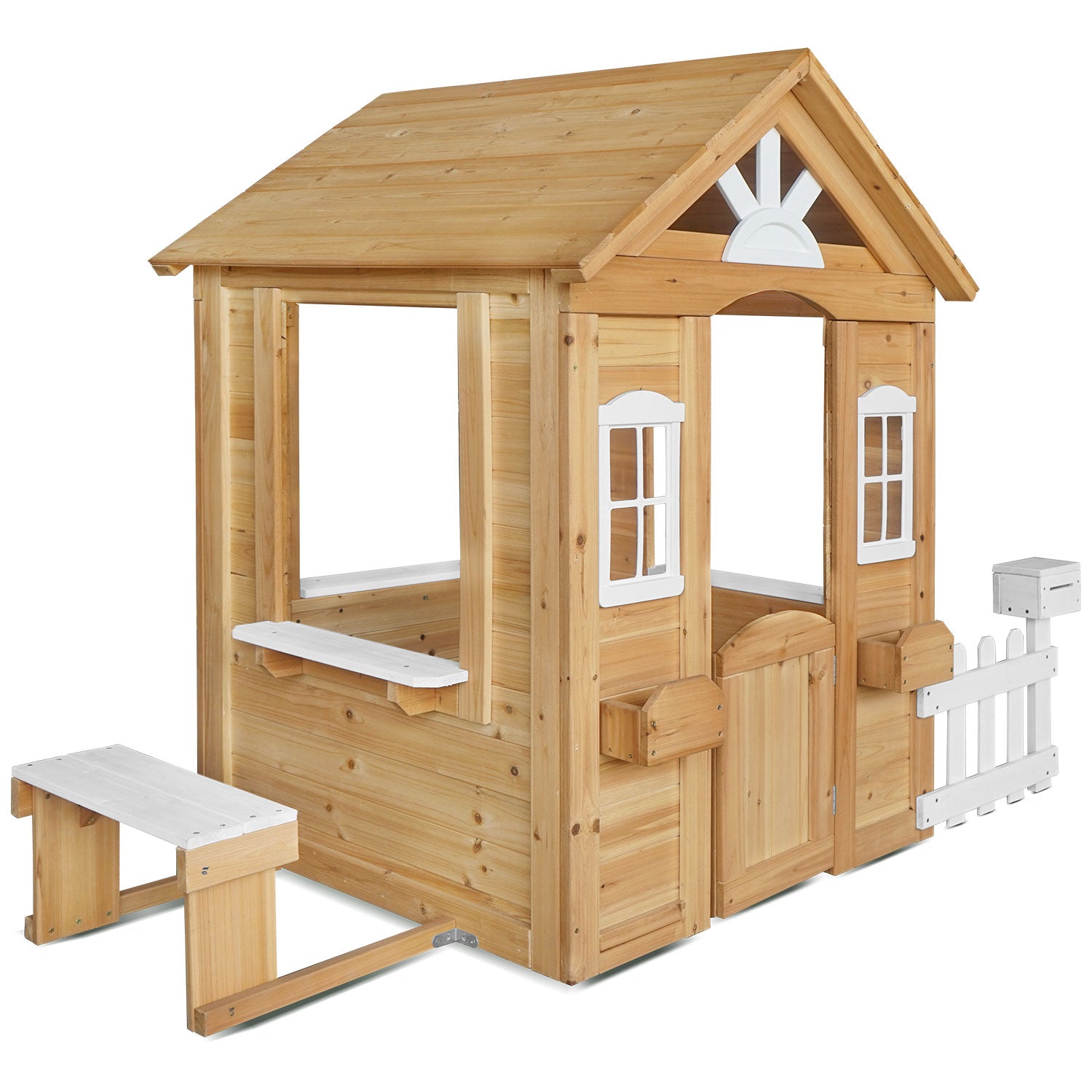 Lifespan Kids Teddy Cubby House in Natural Timber V2 with Floor
