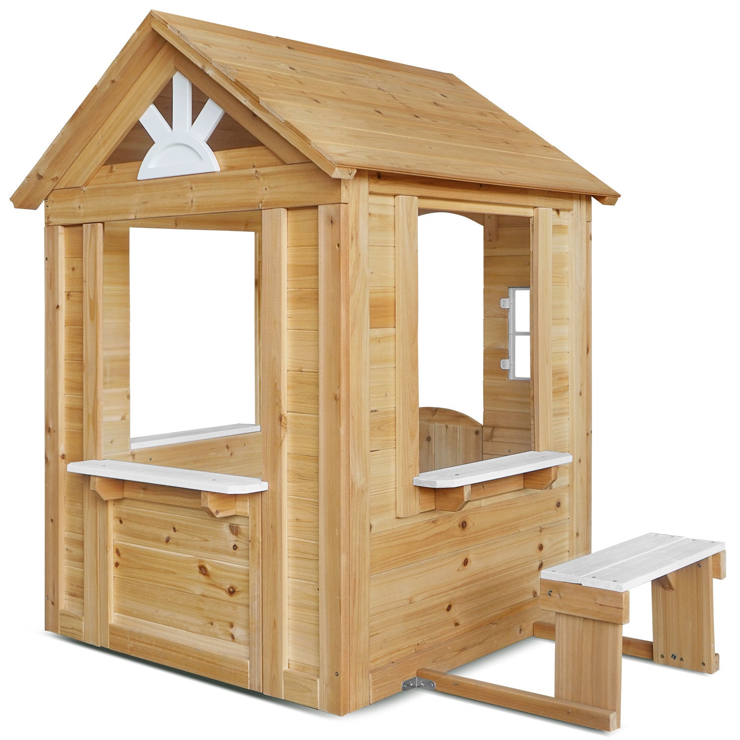 Lifespan Kids Teddy Cubby House in Natural Timber V2 with Floor