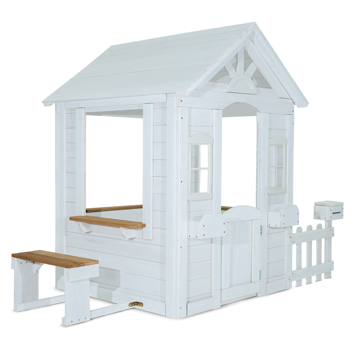 Teddy V2 Kids Cubby House White