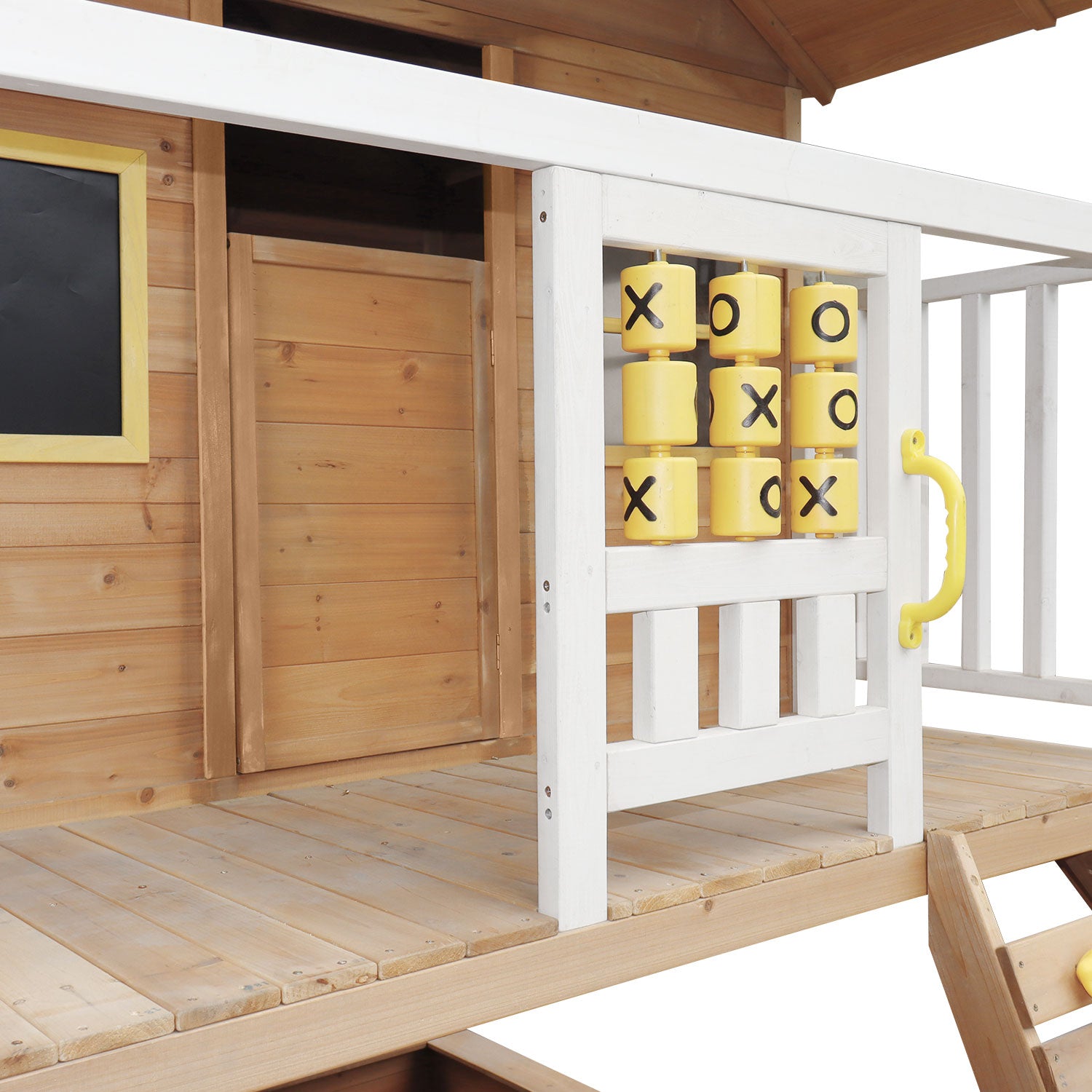 Warrigal Cubby House with Yellow Slide and Sandpit