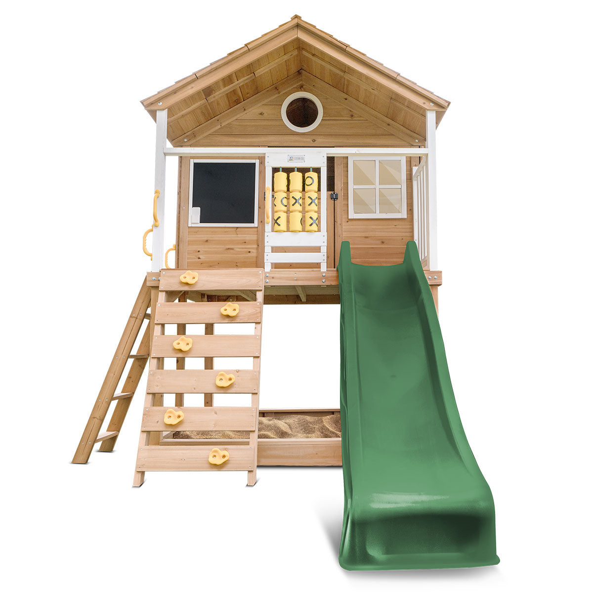 Lifespan Kids Warrigal Cubby House with 2.2m Slide Green