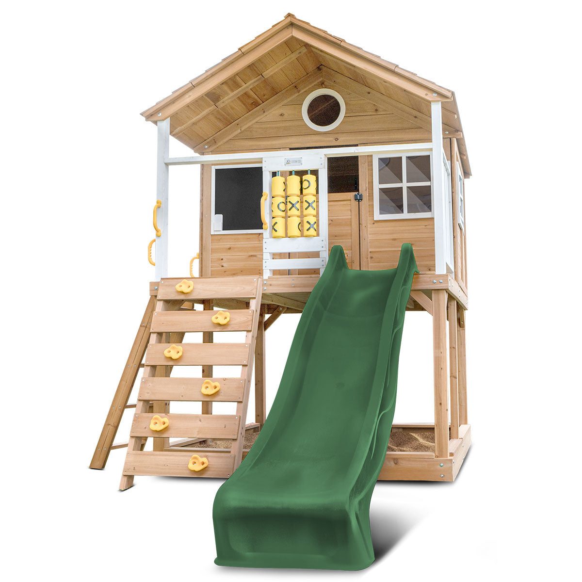 Lifespan Kids Warrigal Cubby House with 2.2m Slide Green