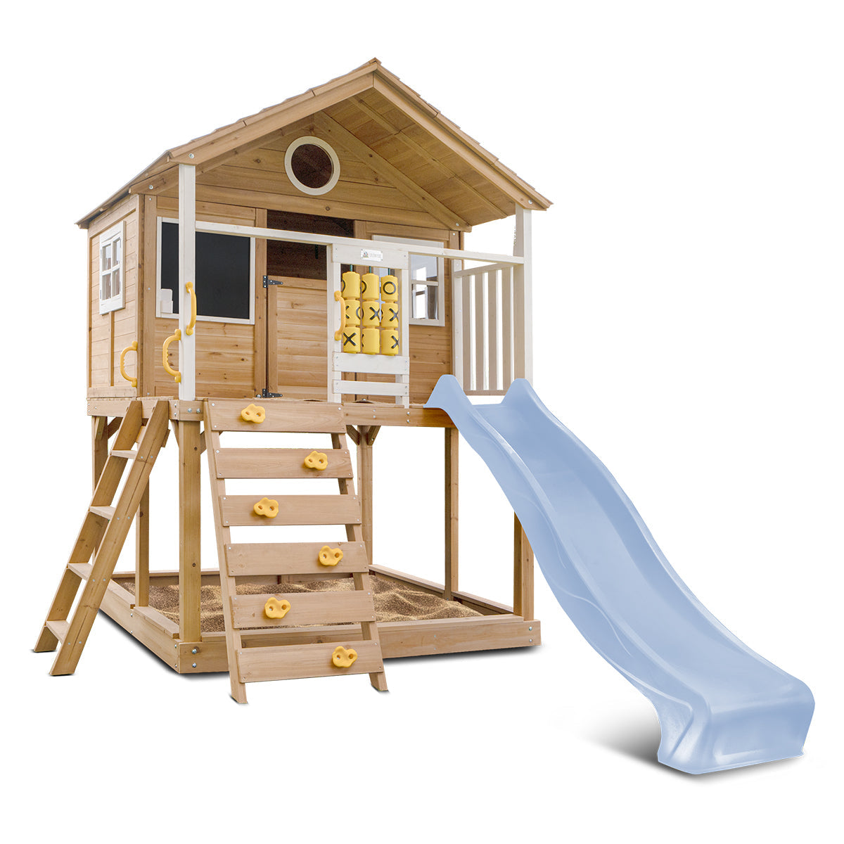 Lifespan Kids Warrigal Cubby House with 2.2m Slide Pastel Blue