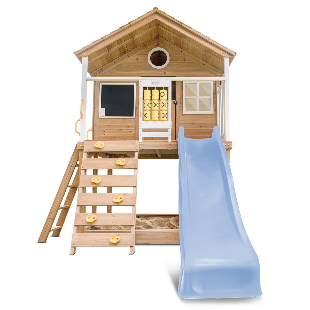 Lifespan Kids Warrigal Cubby House with 2.2m Slide Pastel Blue
