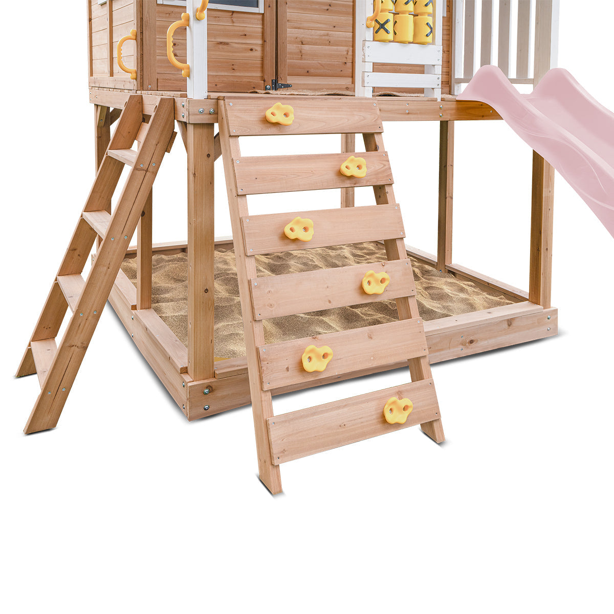 Lifespan Kids Warrigal Cubby House with 2.2m Slide Pastel Pink