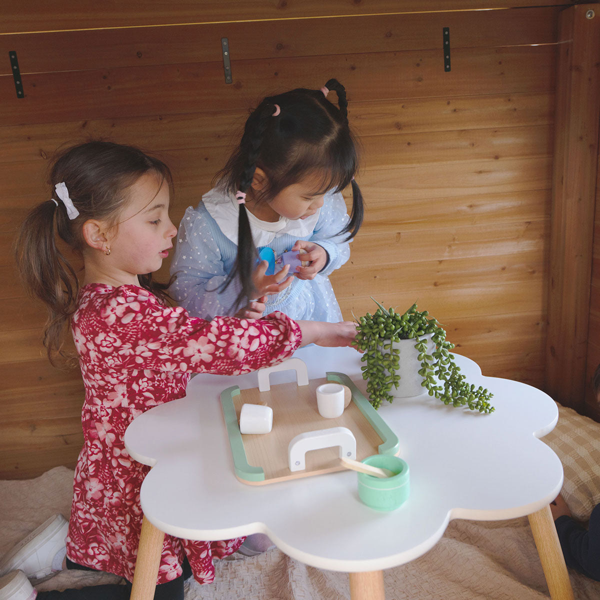 Lifespan Kids Warrigal Cubby House with 2.2m Slide Pastel Pink