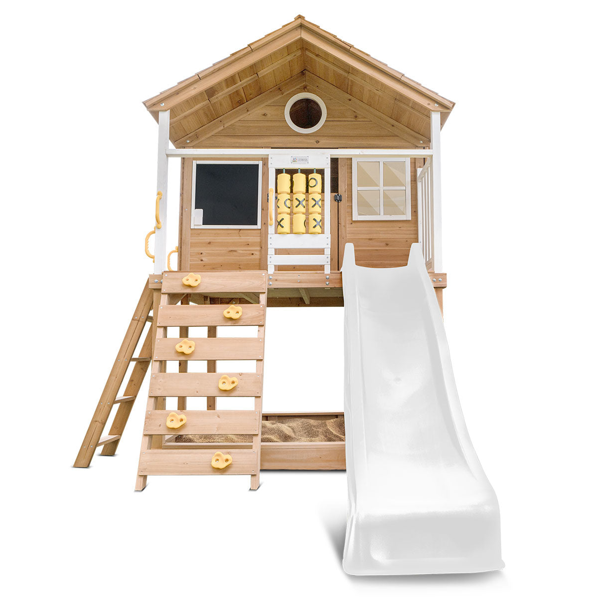 Lifespan Kids Warrigal Cubby House with 2.2m Slide White
