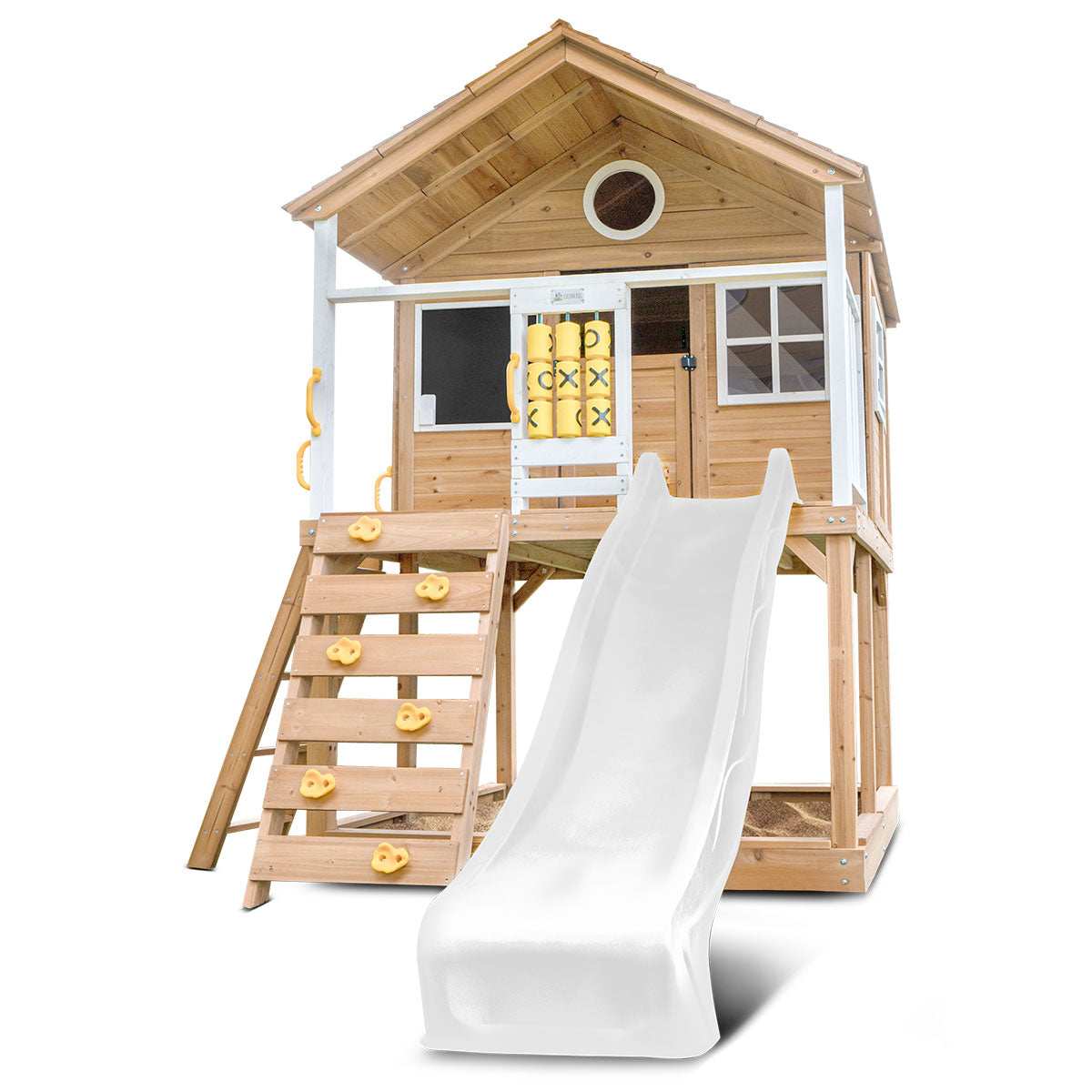 Lifespan Kids Warrigal Cubby House with 2.2m Slide White