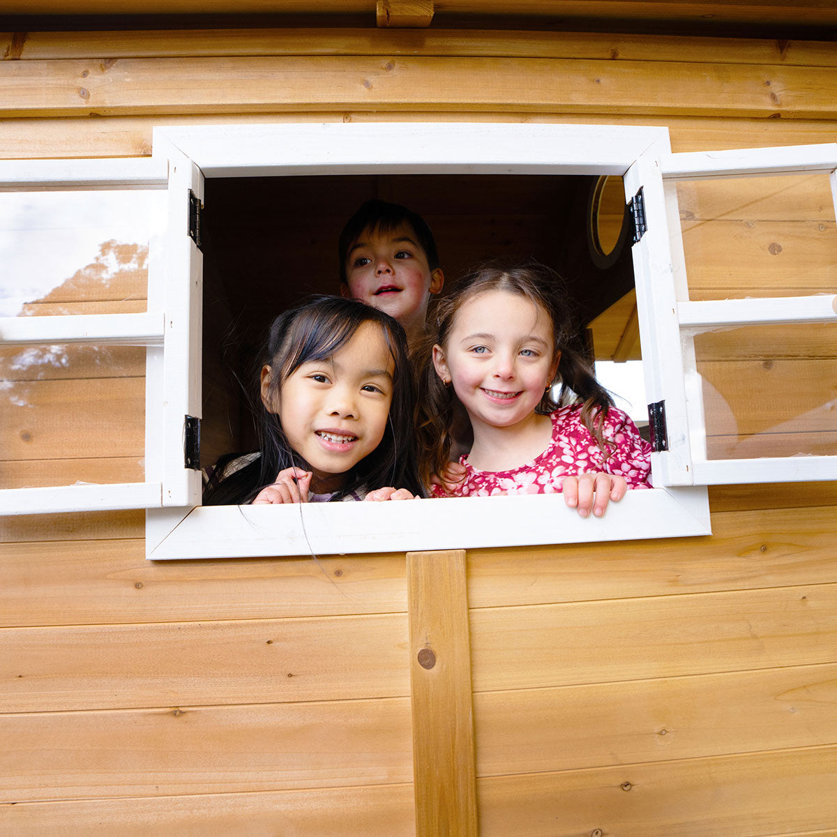 Lifespan Kids Warrigal Cubby House with 2.2m Slide White