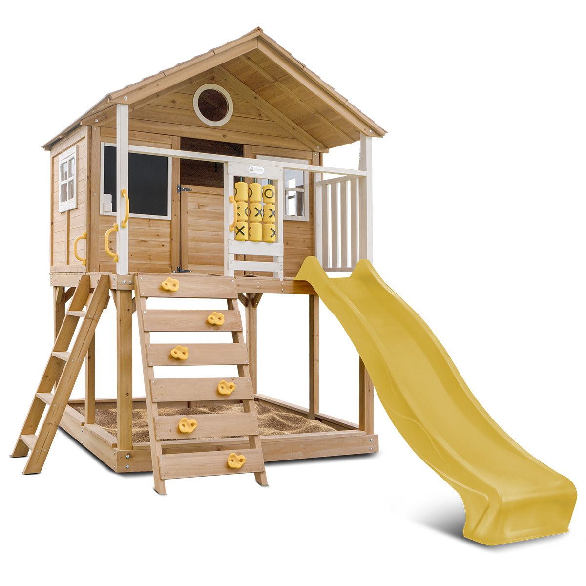 Lifespan Kids Warrigal Cubby House with 2.2m Slide Yellow