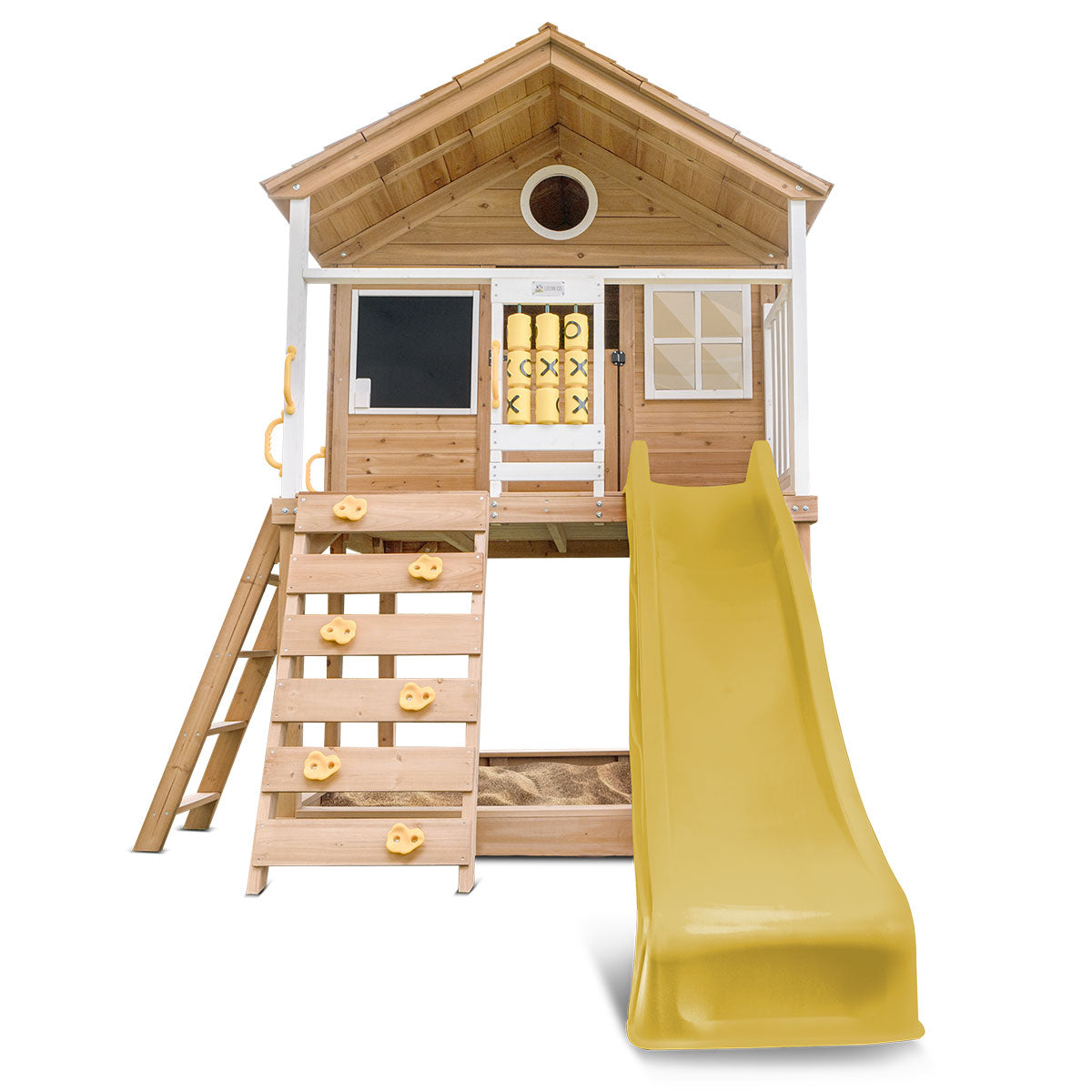 Lifespan Kids Warrigal Cubby House with 2.2m Slide Yellow