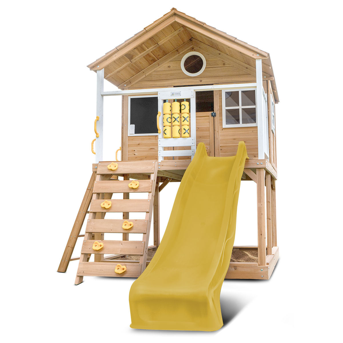Lifespan Kids Warrigal Cubby House with 2.2m Slide Yellow