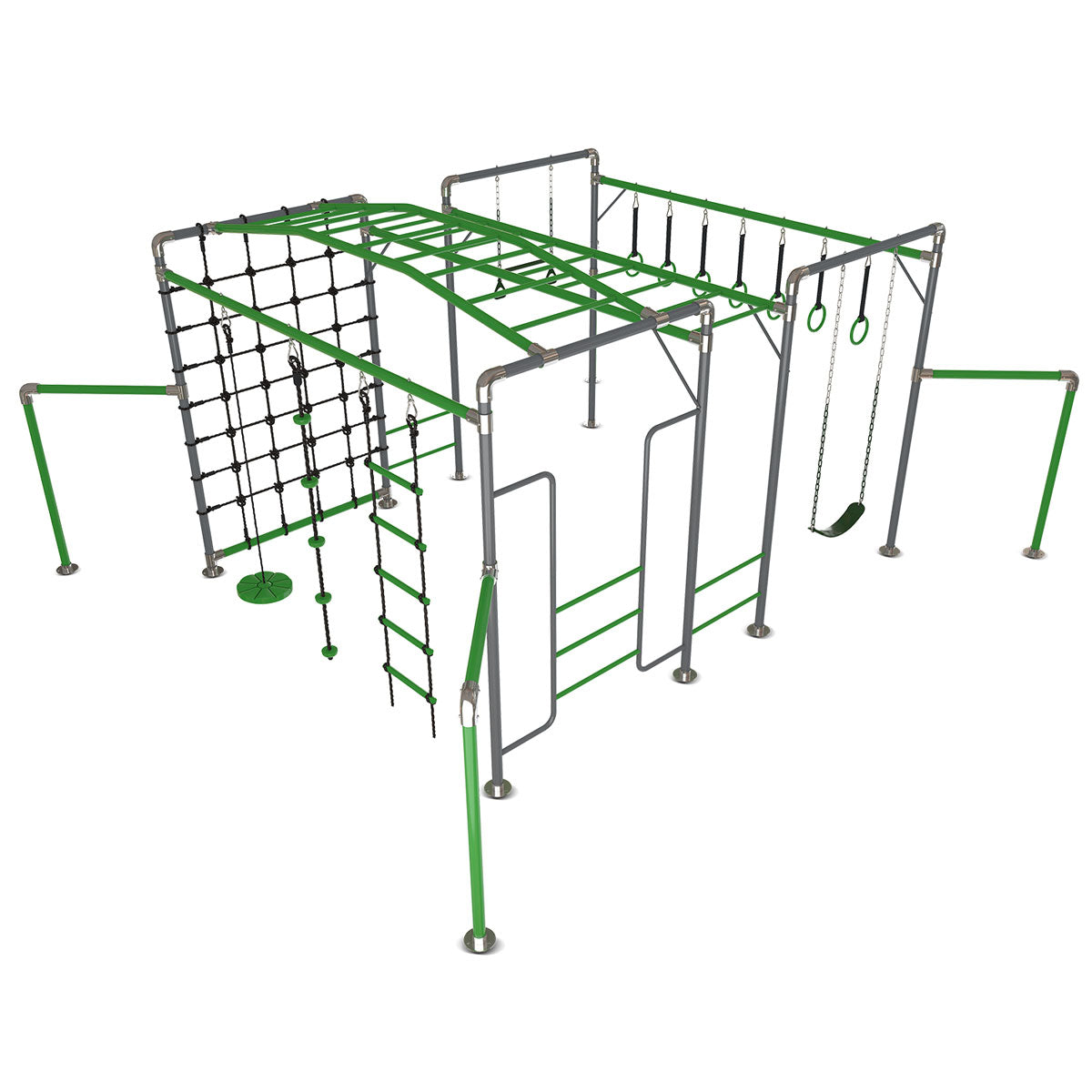 Junior Jungle Kakadu Kids Outdoor Playset with Swings and Climbing Features