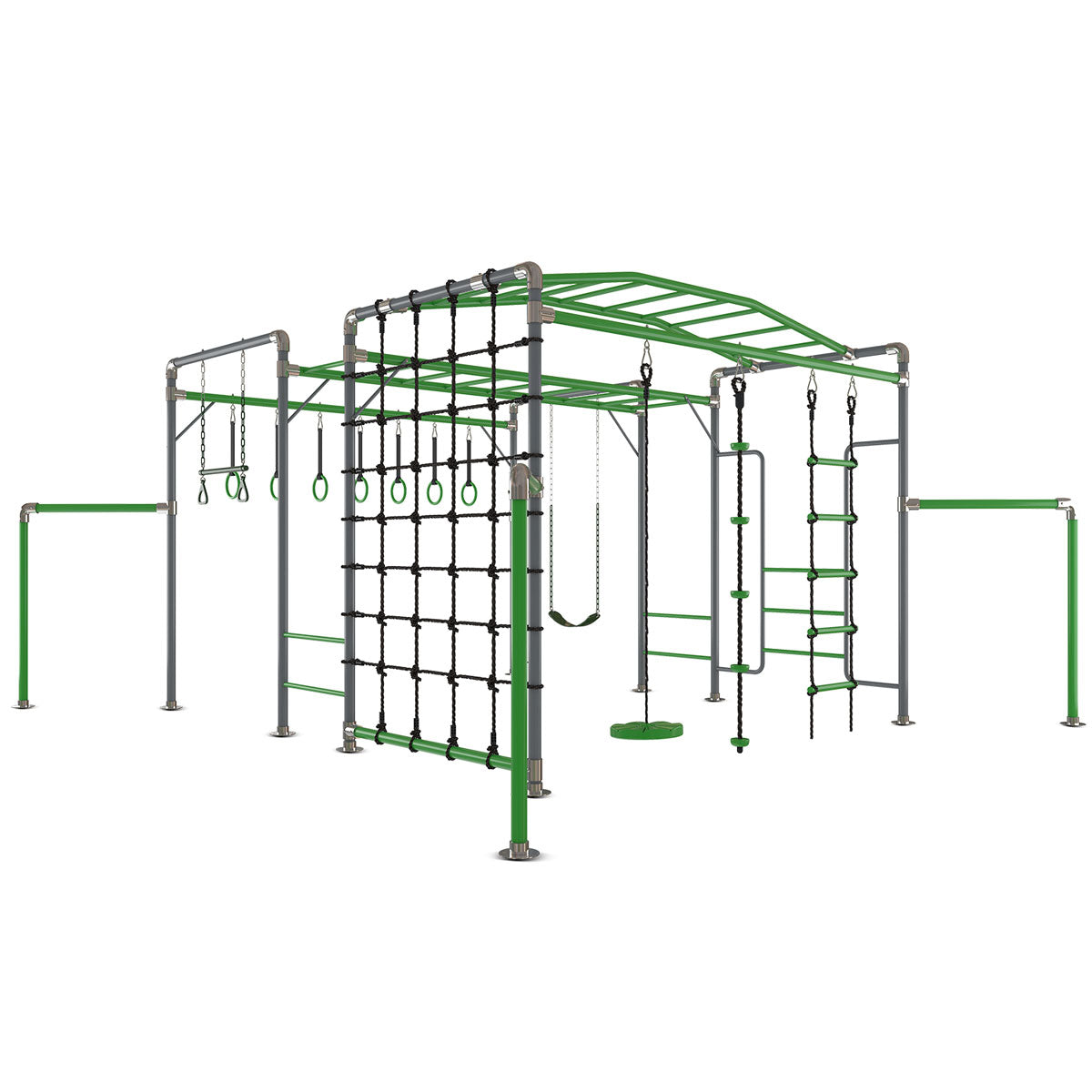 Junior Jungle Kakadu Kids Outdoor Playset with Swings and Climbing Features