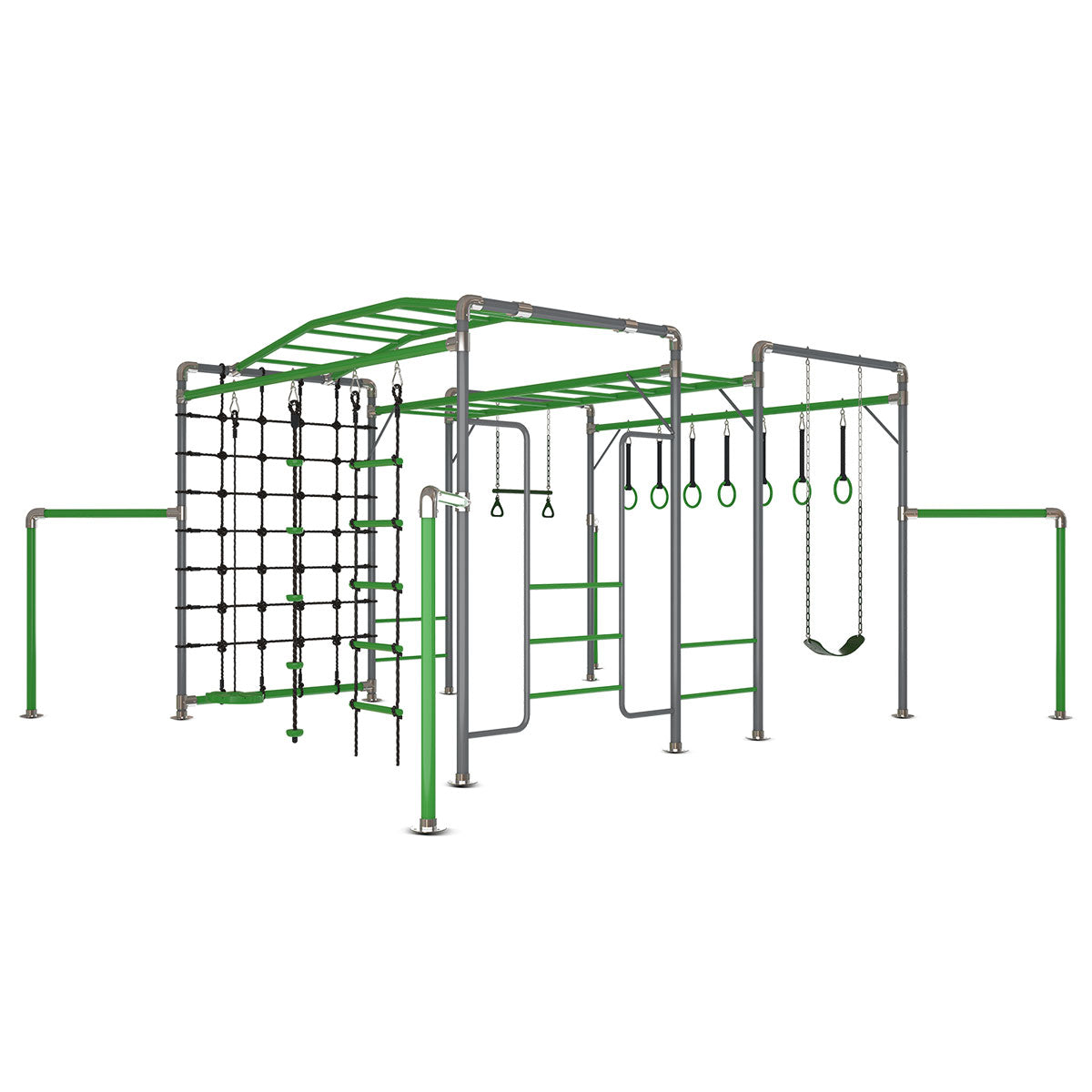 Junior Jungle Kakadu Kids Outdoor Playset with Swings and Climbing Features