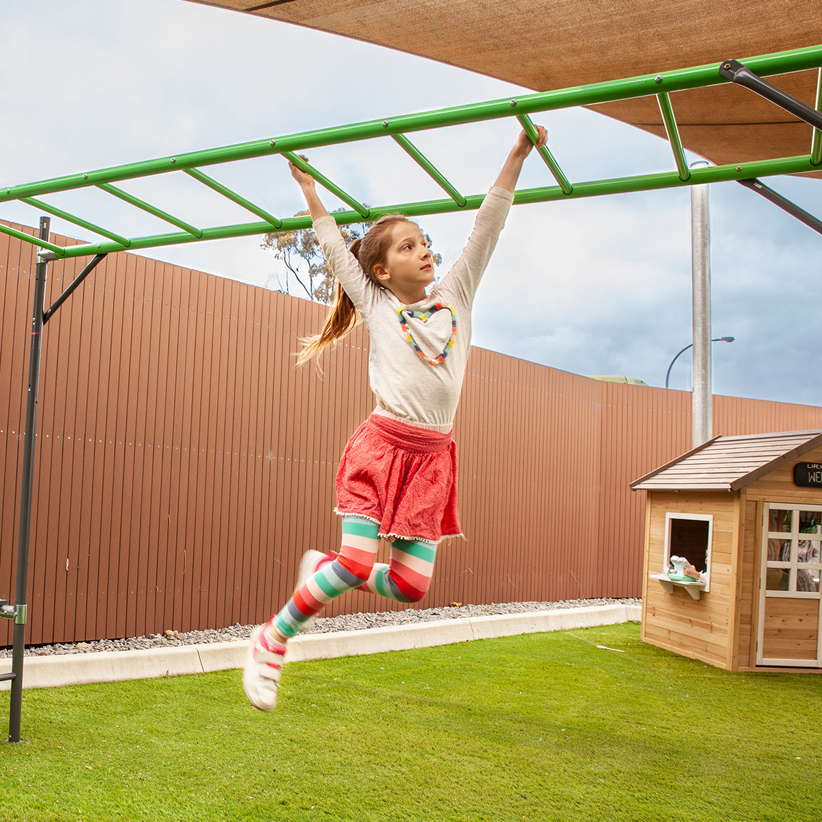 Junior Jungle 3.9m Monkey Bar Module for Kids Outdoor Play