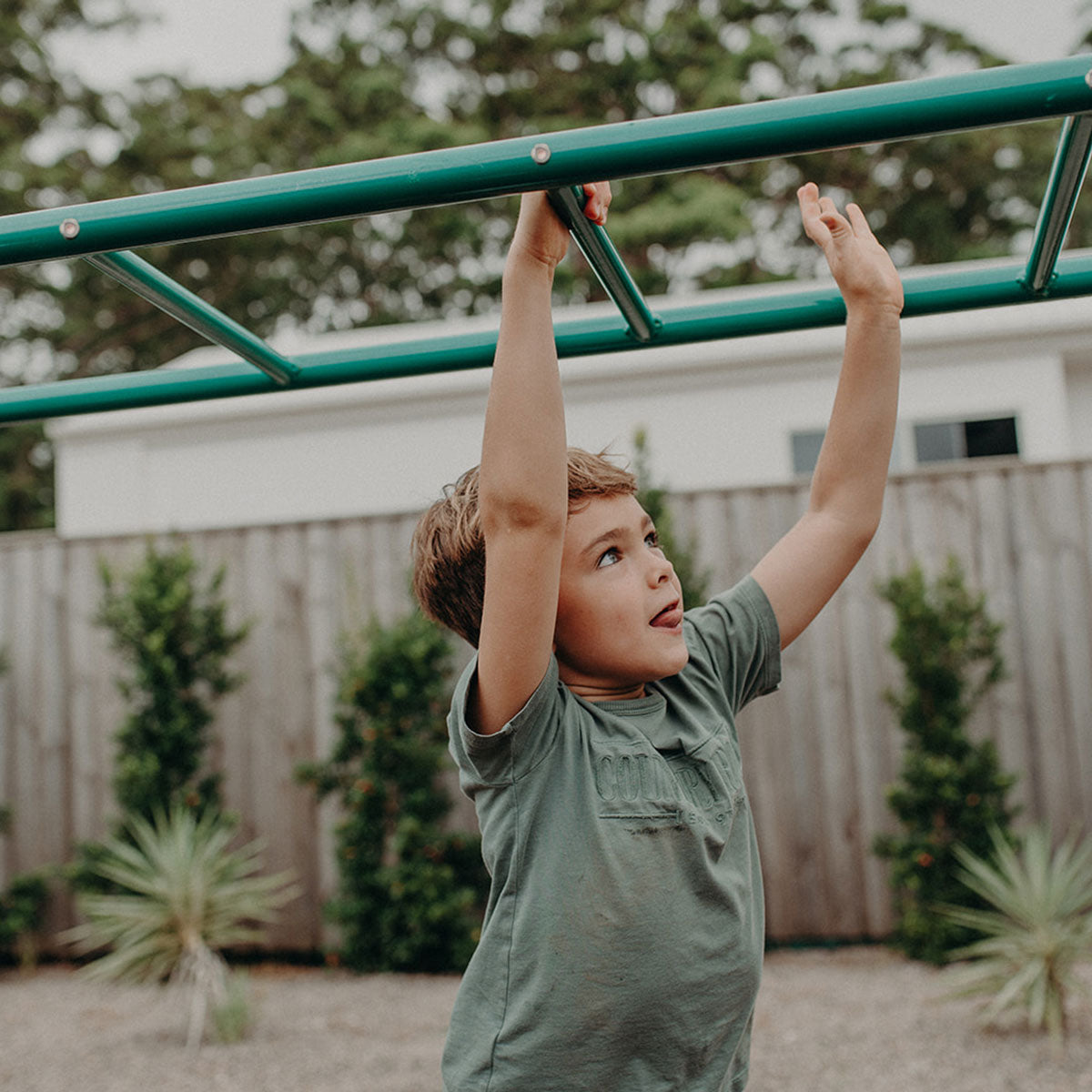 Amazon 3m Monkey Bar Set Timber Outdoor Play Equipment