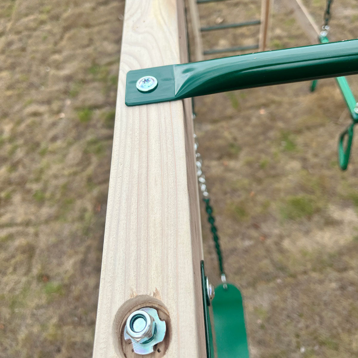 Daintree Kids 2-in-1 Monkey Bars & Swing Set Timber Outdoor Play Equipment