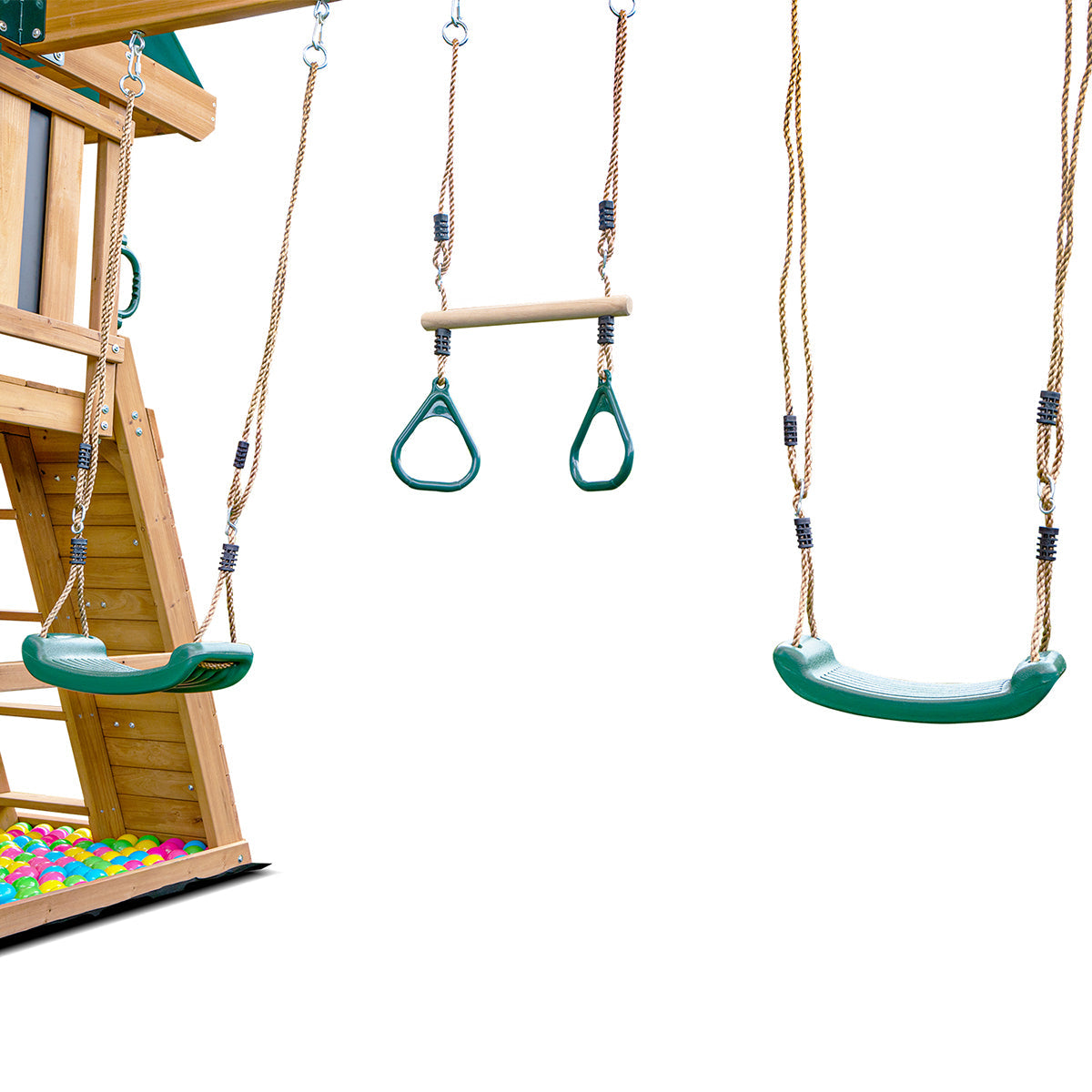 Lifespan Kids Birmingham Swing Set & Play Centre with 2.2m Slide Green