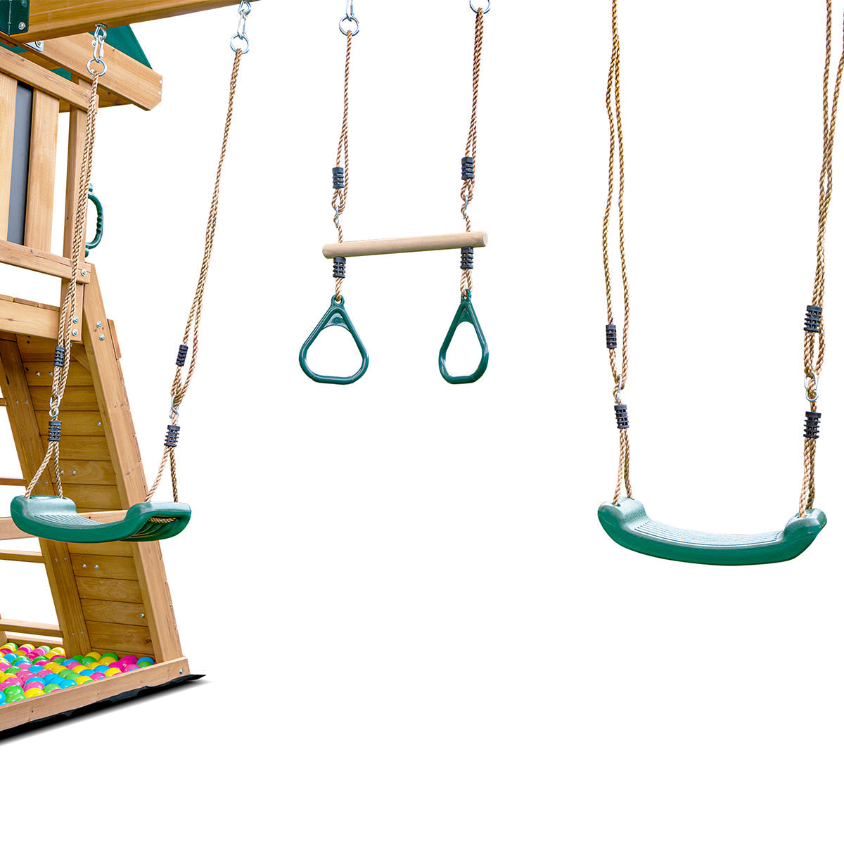 Lifespan Kids Birmingham Swing Set & Play Centre with 2.2m Slide Pastel Blue