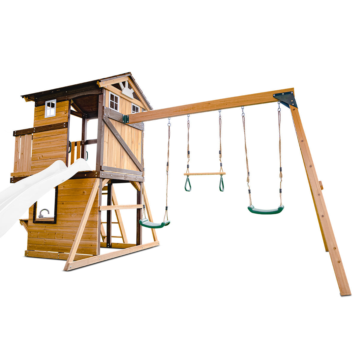 Lifespan Kids Darlington Swing Set & Play Centre with 2.2m Slide White