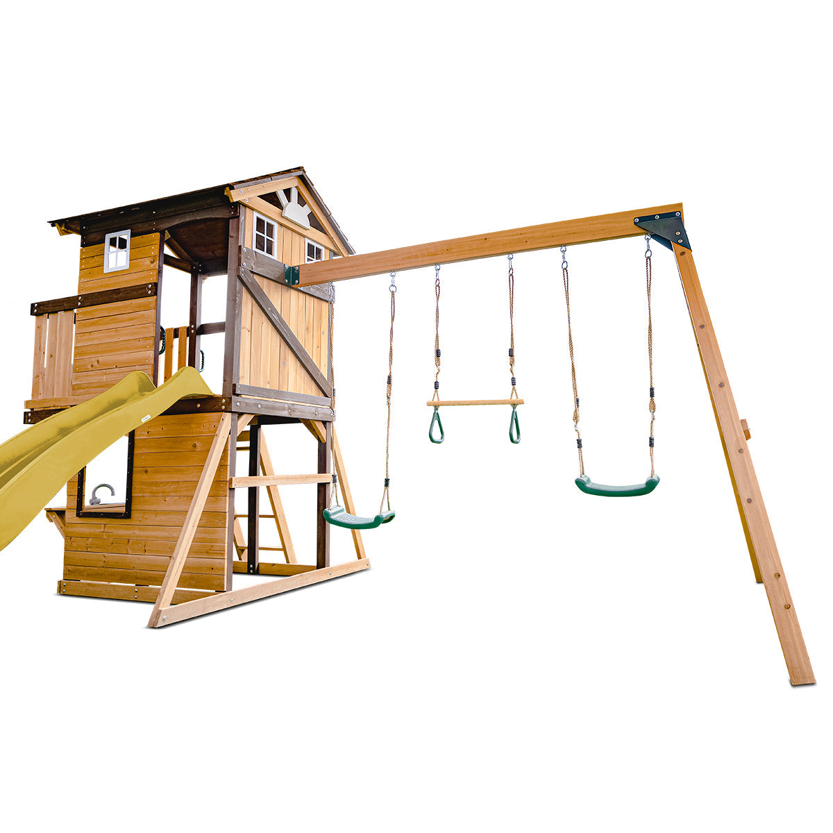 Lifespan Kids Darlington Swing Set & Play Centre with 2.2m Slide Yellow