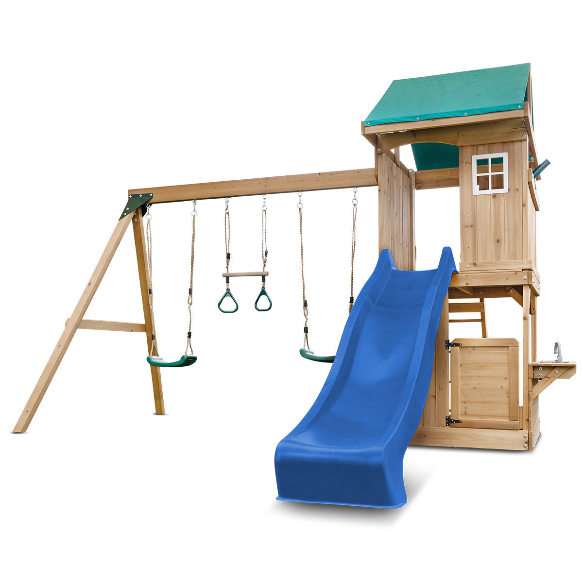 Lifespan Kids Montrose Swing Set & Play Centre with 2.2m Slide Blue