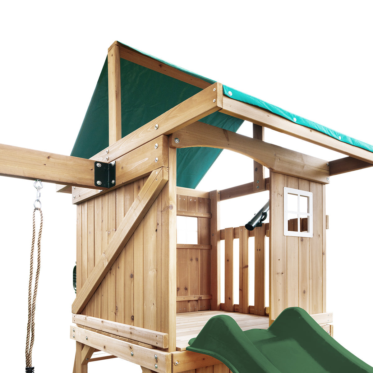 Lifespan Kids Montrose Swing Set & Play Centre with 2.2m Slide Green