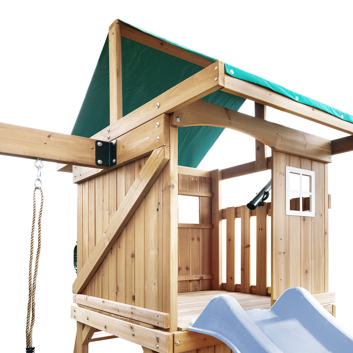 Lifespan Kids Montrose Swing Set & Play Centre with 2.2m Slide Pastel Blue