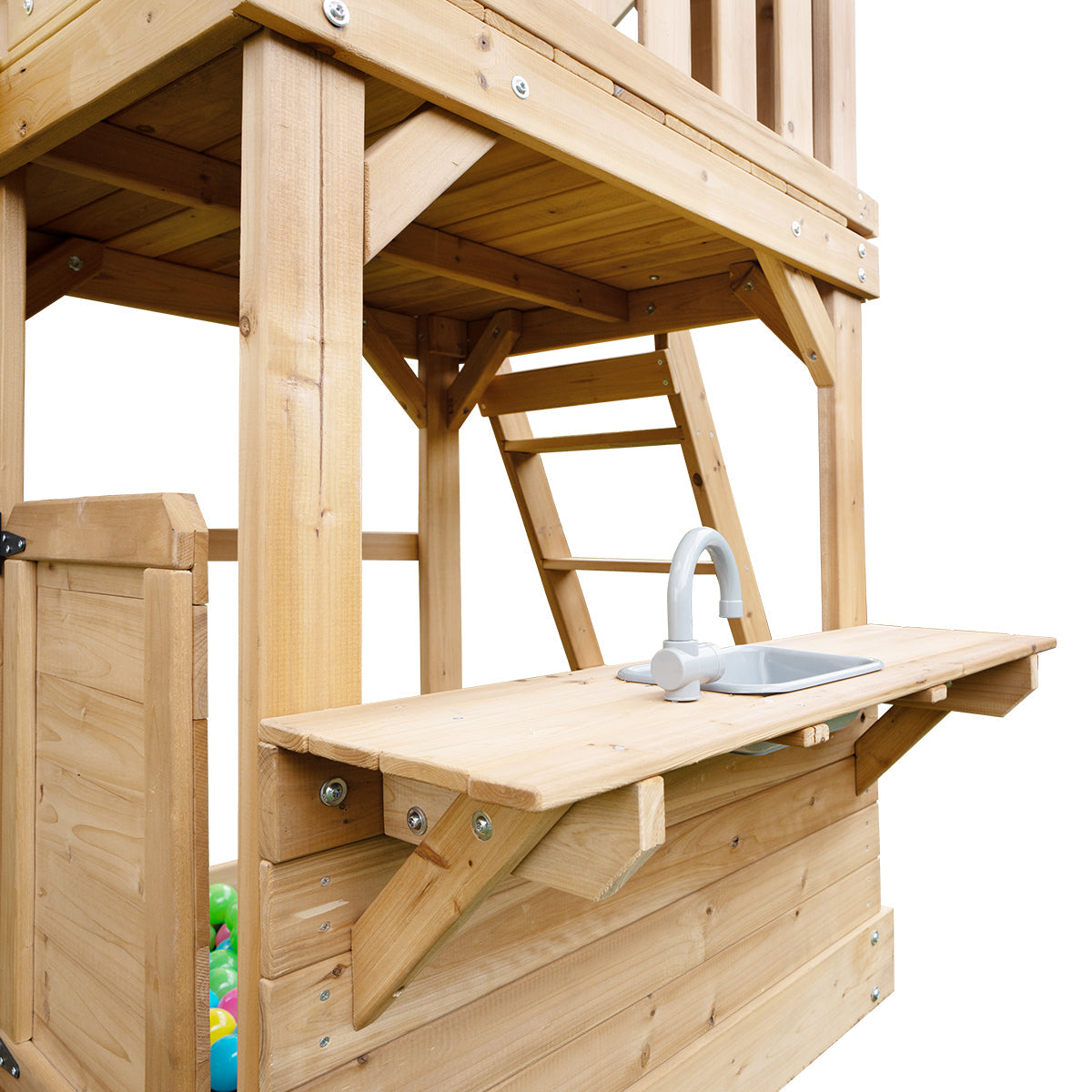 Lifespan Kids Montrose Swing Set & Play Centre with 2.2m Slide Pastel Pink