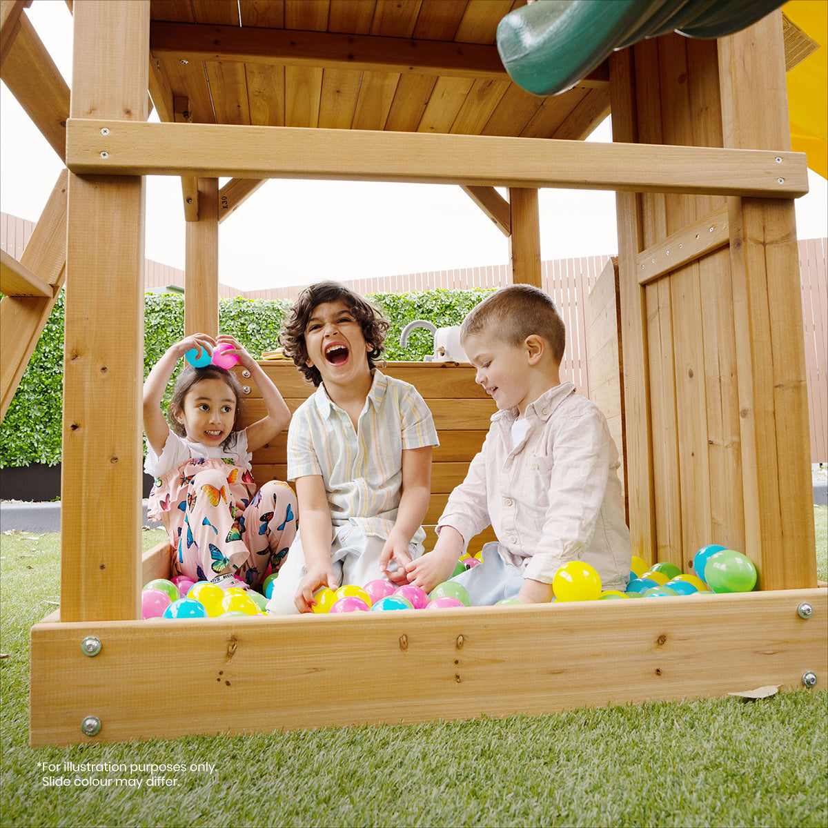 Lifespan Kids Montrose Swing Set & Play Centre with 2.2m Slide Pastel Pink