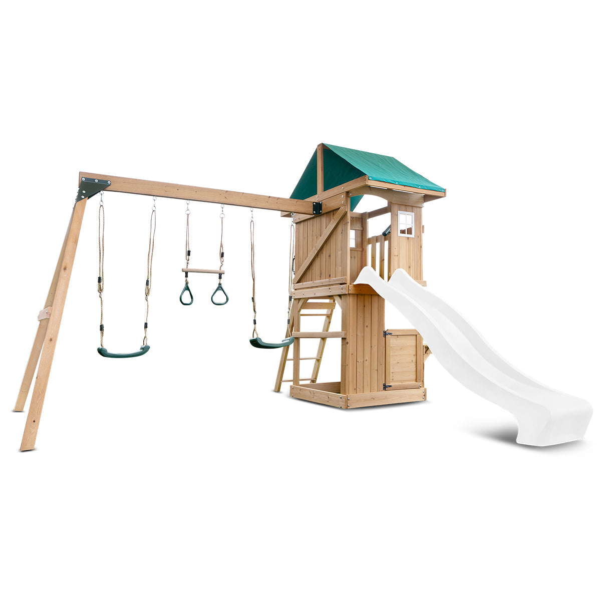 Lifespan Kids Montrose Swing Set & Play Centre with 2.2m Slide White