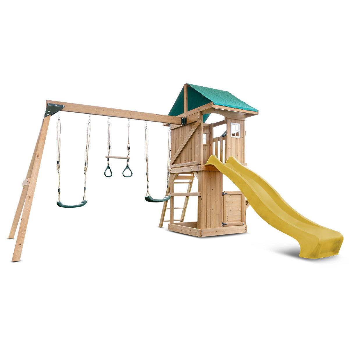 Lifespan Kids Montrose Swing Set & Play Centre with 2.2m Slide Yellow