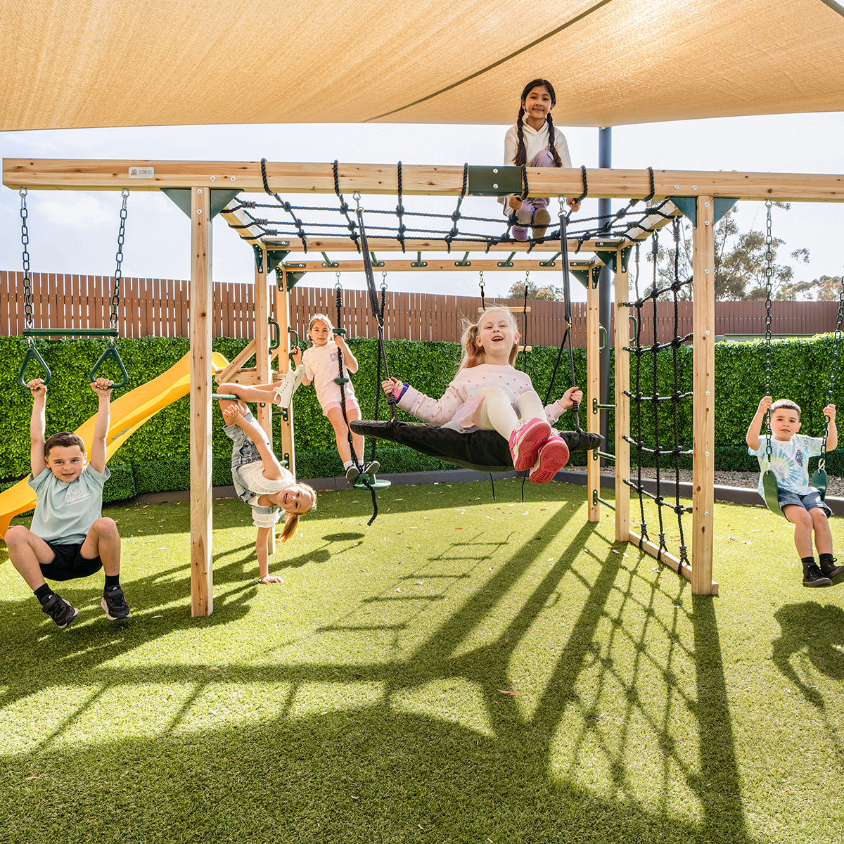 Orangutan Jungle Gym Play Centre Yellow Slide & Swings