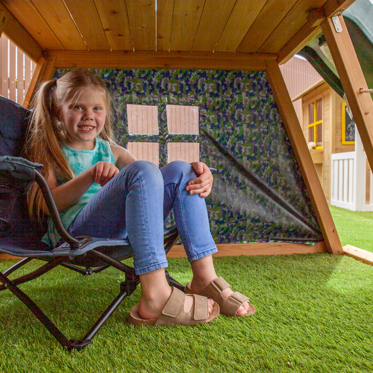 Cooper Kids Climbing Frame 1.8m Green Slide