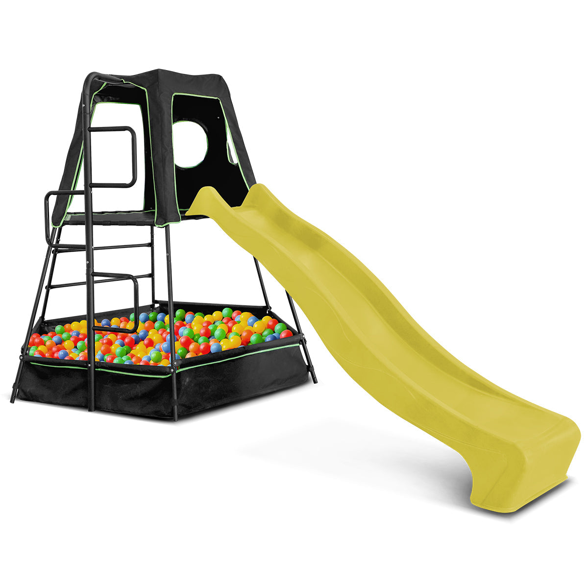 Pallas Play Tower (Yellow Slide) with Ball Pit & UV Cover