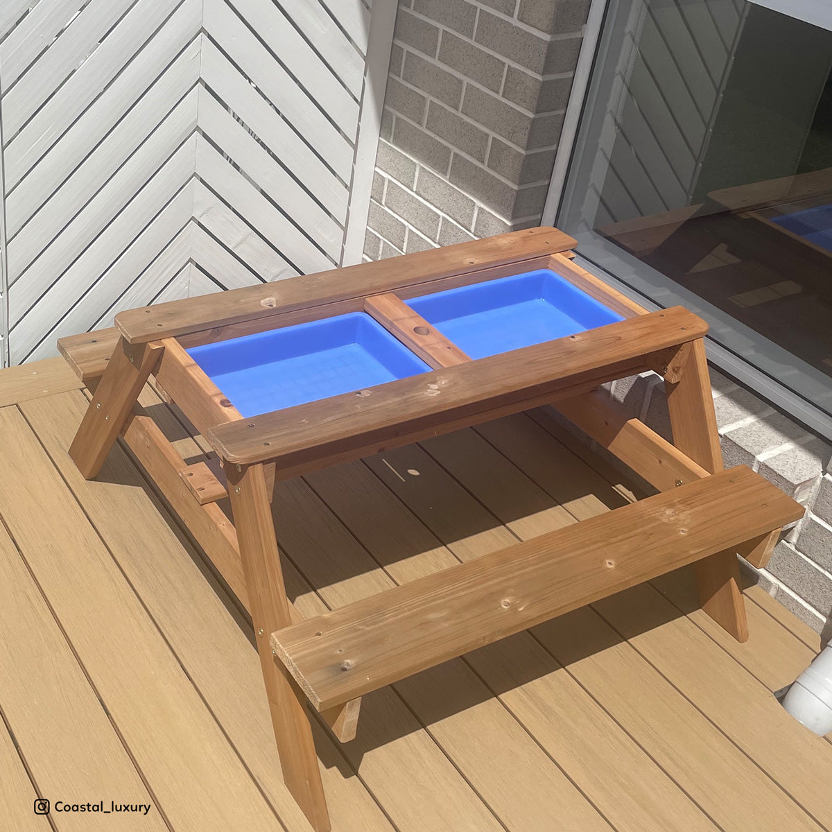 Sunrise Kids Sand & Water Play Table with Umbrella