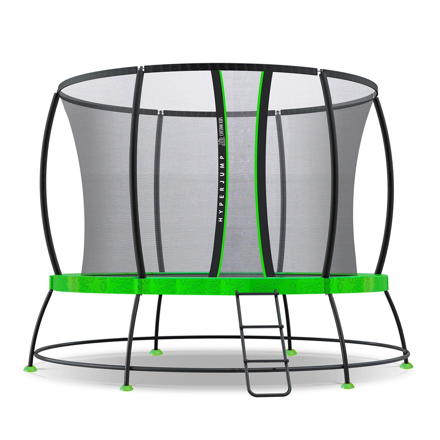 8ft Galvanised Steel Spring Trampoline w/ Safety Net