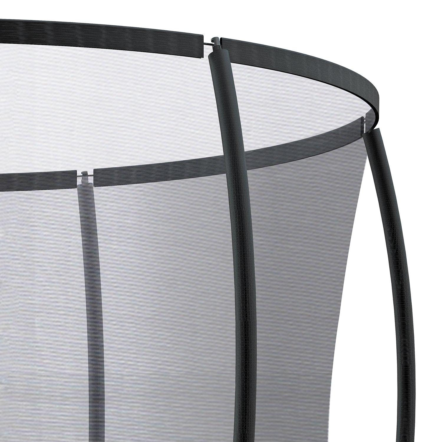 8ft Galvanised Steel Spring Trampoline w/ Safety Net