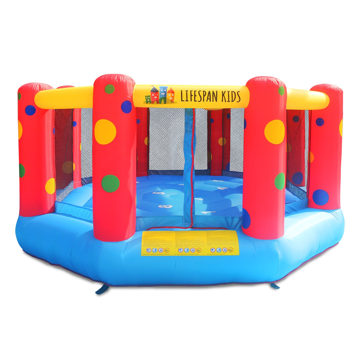 AirZone 8 Inflatable Bouncer 12ft Trampoline with Basketball Hoop