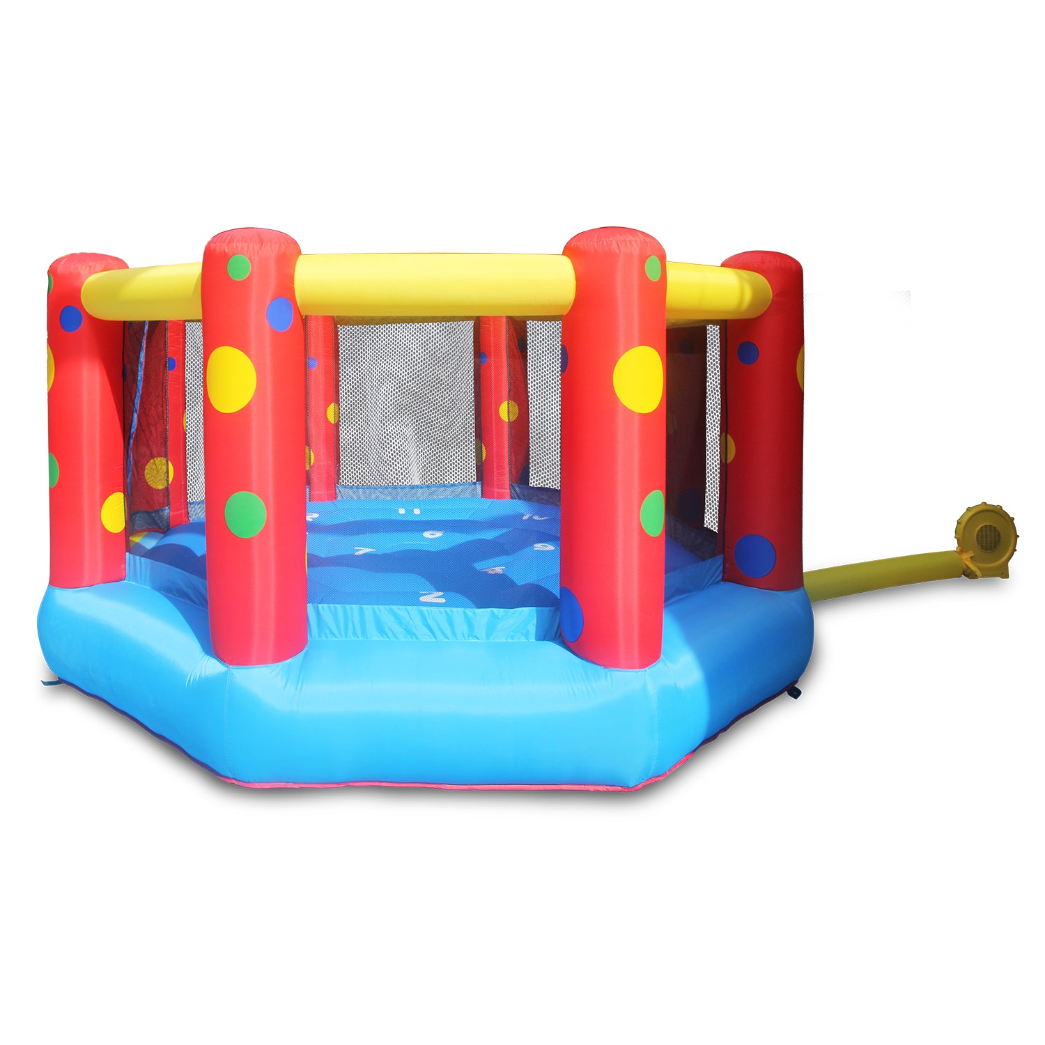 AirZone 8 Inflatable Bouncer 12ft Trampoline with Basketball Hoop