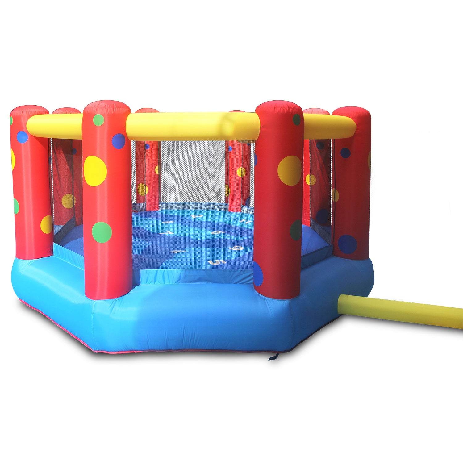 AirZone 8 Inflatable Bouncer 12ft Trampoline with Basketball Hoop