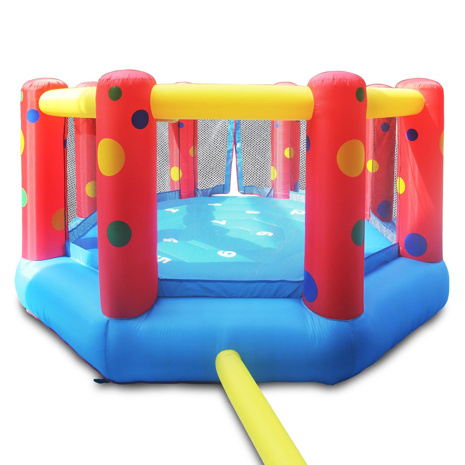 AirZone 8 Inflatable Bouncer 12ft Trampoline with Basketball Hoop